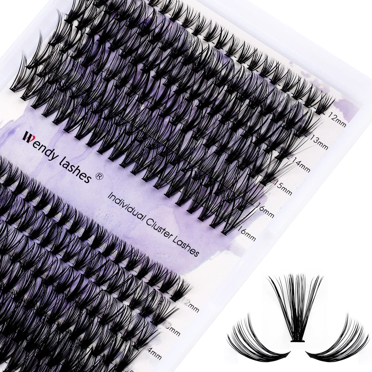 Wendy Lashes clúster: caja de 240 piezas para crear looks personalizados en casa.
