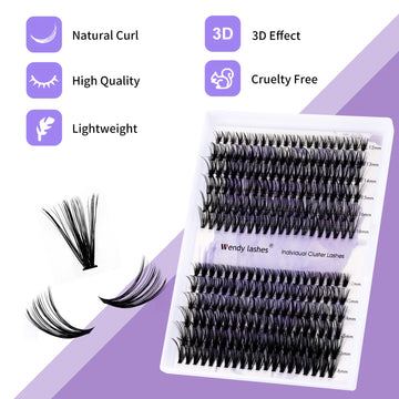 Wendy Lashes clúster: fibra de alta calidad para un tacto suave.