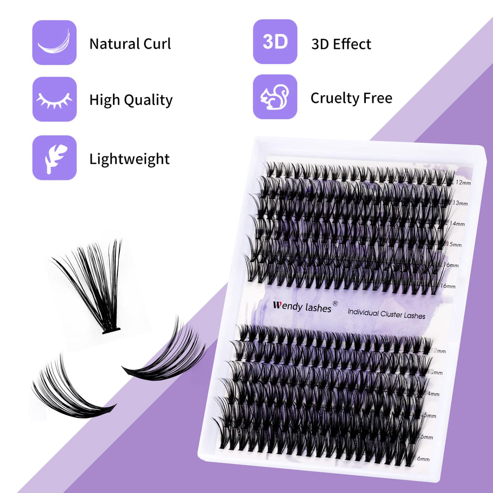 Wendy Lashes clúster: fibra de alta calidad para un tacto suave.