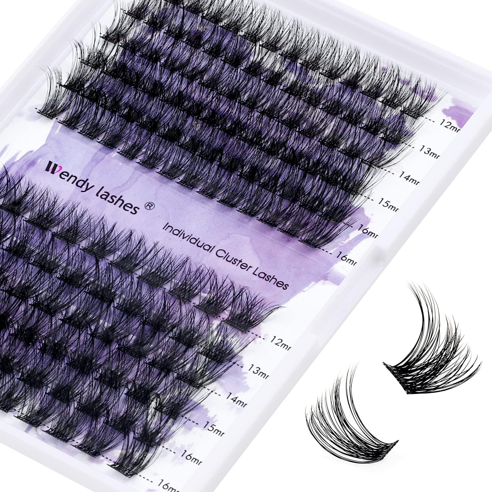 Wendy Lashes Clusters 12-16mm mixtos, look personalizado y ahorro de tiempo