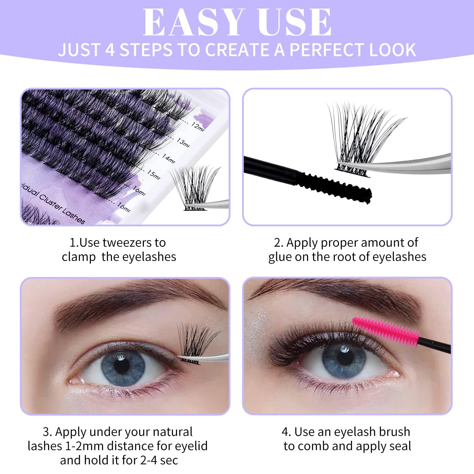 Wendy Lashes Clusters C3+C9, densidad equilibrada para efecto natural