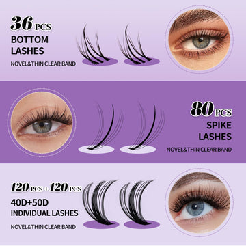 Wendy Lashes: cuatro filas spike para un efecto intenso y definido.