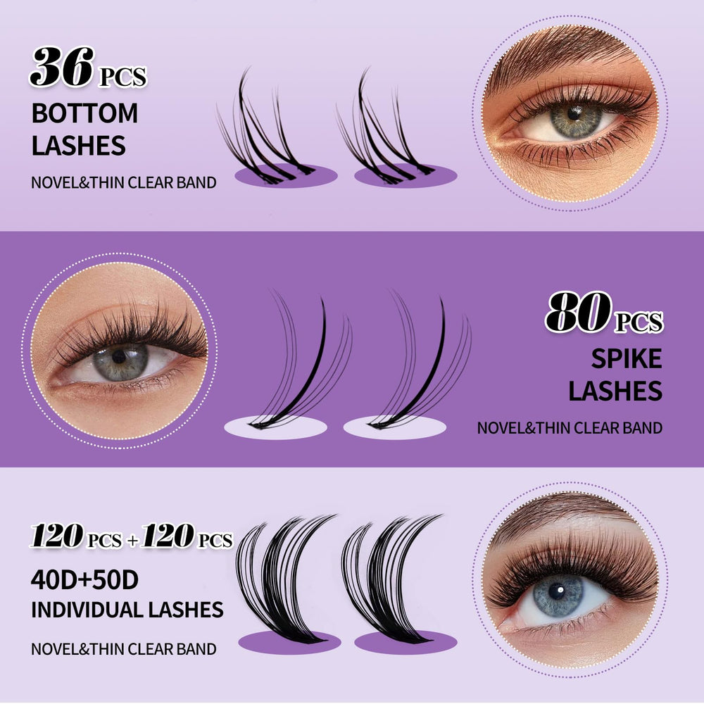Wendy Lashes: cuatro filas spike para un efecto intenso y definido.