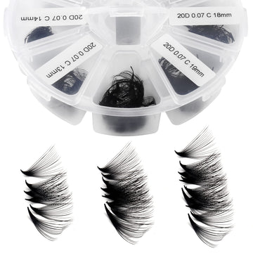 WENDY LASHES Premontados 9-16 mm: ahorro de tiempo para volumen ruso suave