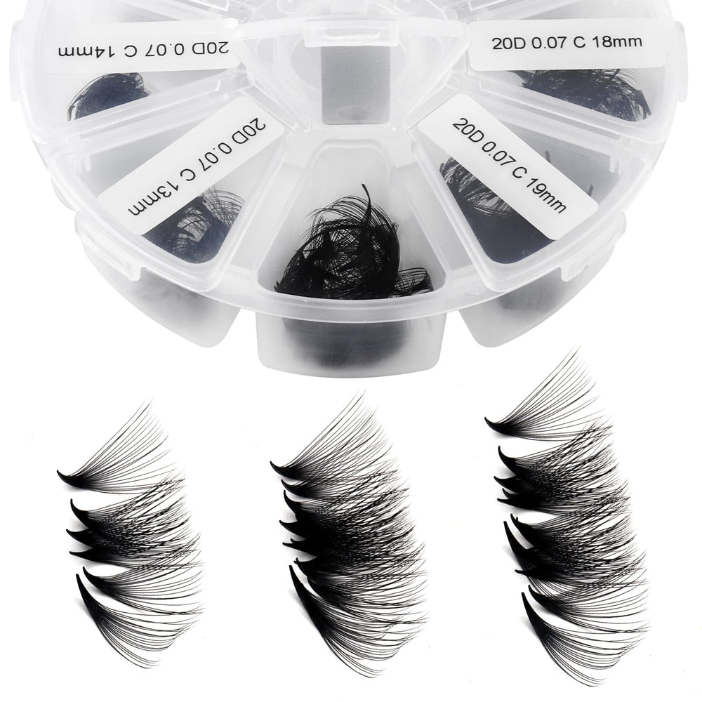 WENDY LASHES Premontados 9-16 mm: ahorro de tiempo para volumen ruso suave