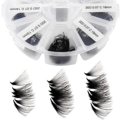 WENDY LASHES Premontados 9-16 mm: ahorro de tiempo para volumen ruso suave