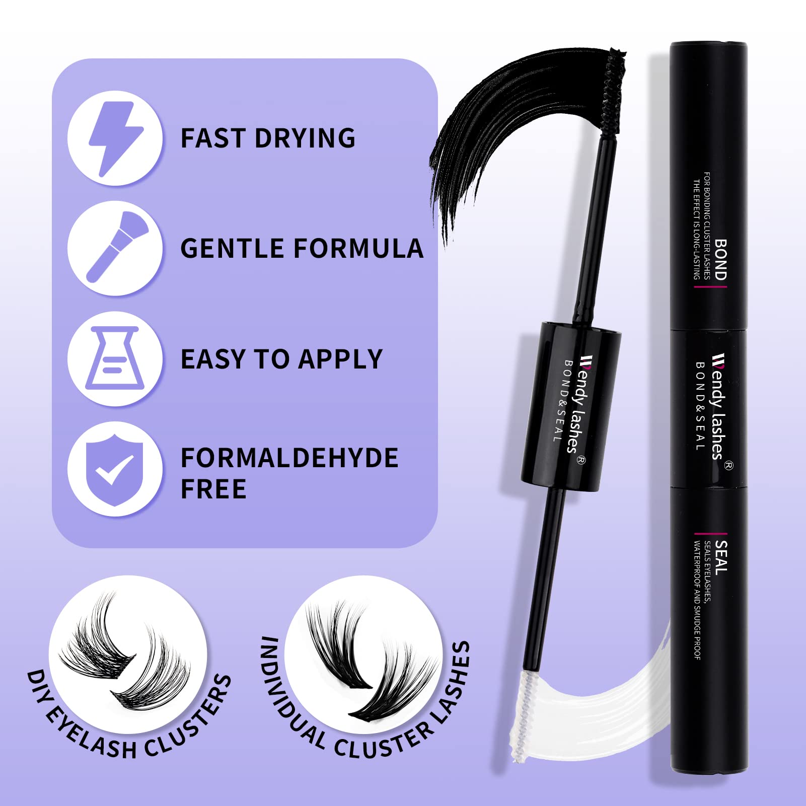 Sellado ligero para un acabado limpio y duradero con Wendy Lashes