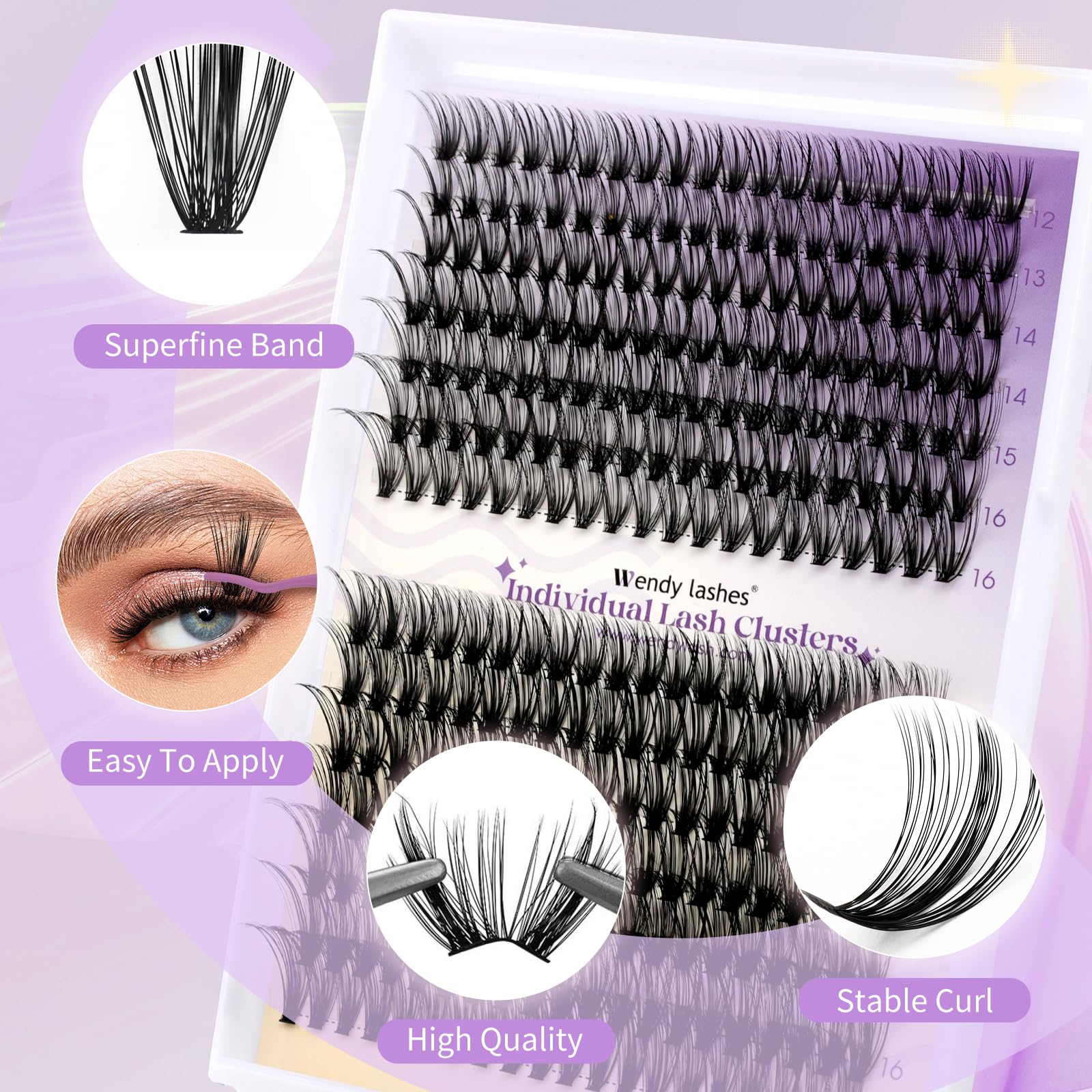 Deux styles de faisceaux fins pour un look naturel.