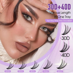 Pince à clusters précise Wendy Lashes pour une pose sans espaces.