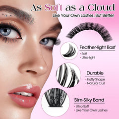 Wendy Lashes longitudes mixtas 10–18 mm para estilos versátiles.
