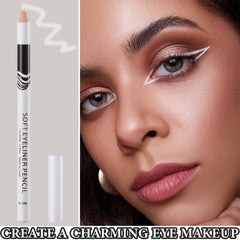 WENJLYJ lapiz delineador blanco, resistente al agua para maquillaje duradero.