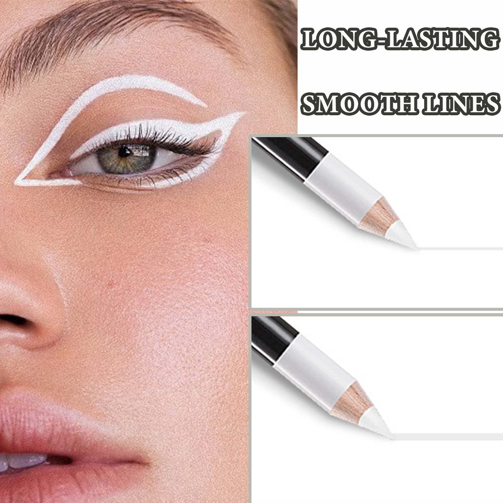 WENJLYJ lapiz delineador blanco, usos multiples para ojos, cejas y labios.