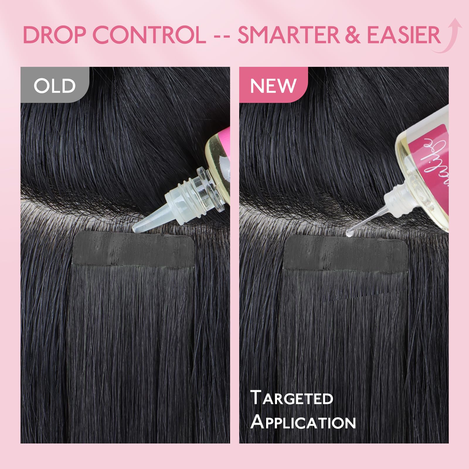 Wennalife residuo limpio tras retirar adhesivo de extensiones con cinta