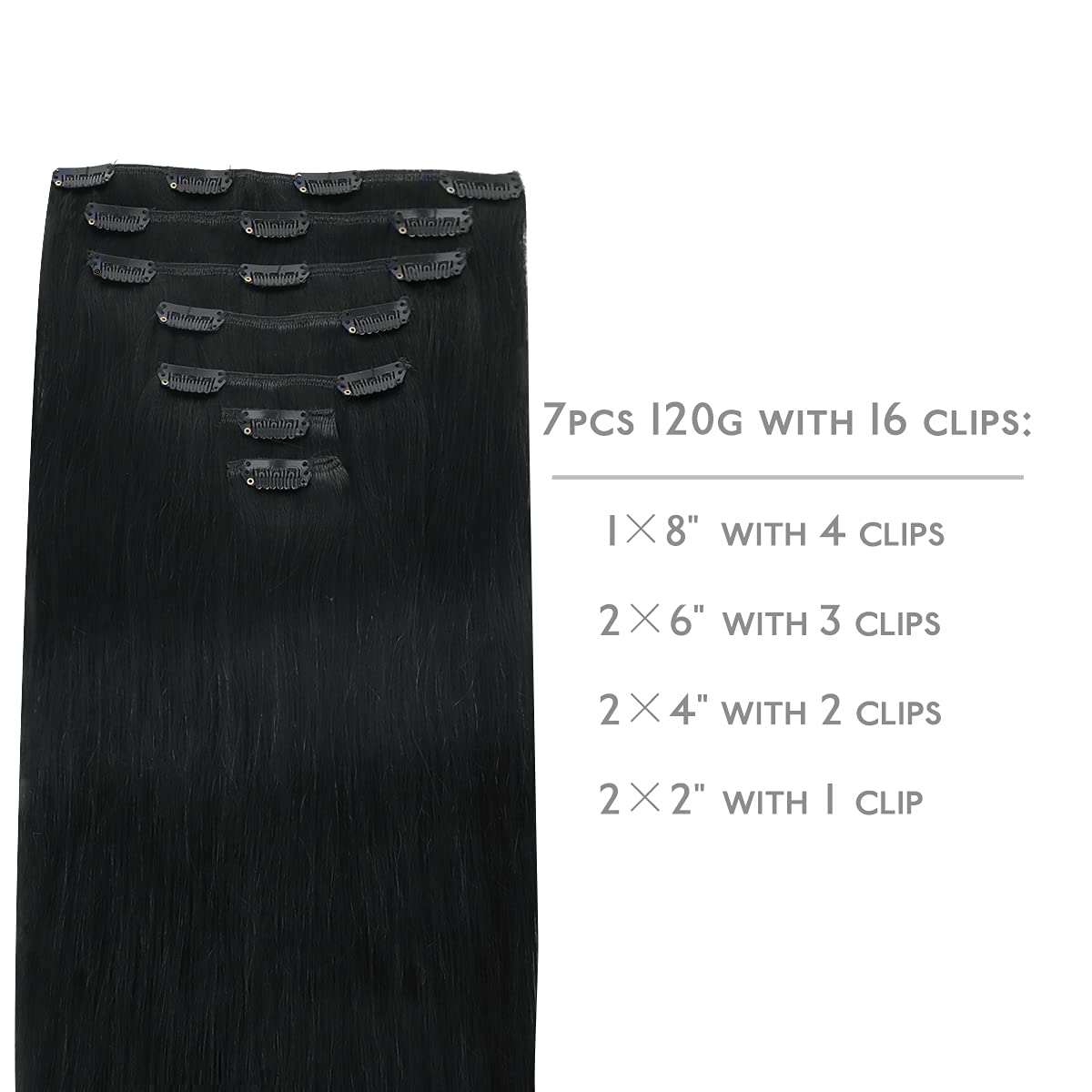 WENNALIFE Clips con respaldo de silicona, fijación suave para el cuero cabelludo.