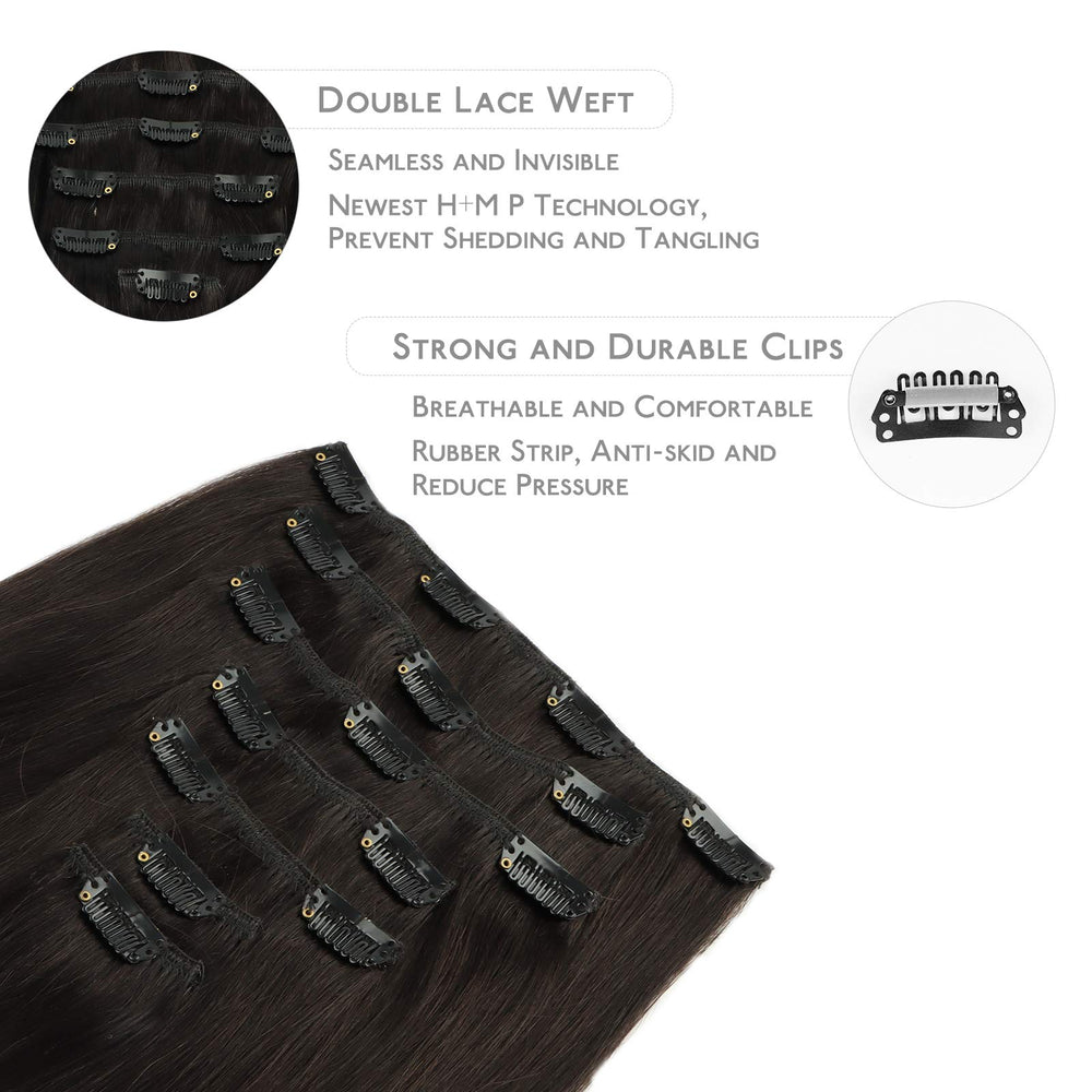 Extensiones Wennalife color marrón oscuro para mezclas suaves