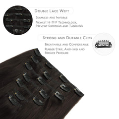 Extensiones Wennalife color marrón oscuro para mezclas suaves