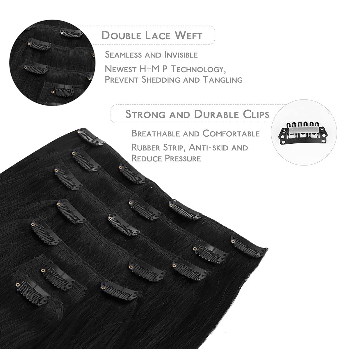 WENNALIFE Instalación rápida con clips, cambia look en minutos.