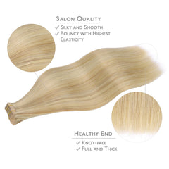 Extensiones WENNALIFE con cinta invisible, aplicación discreta y rápida