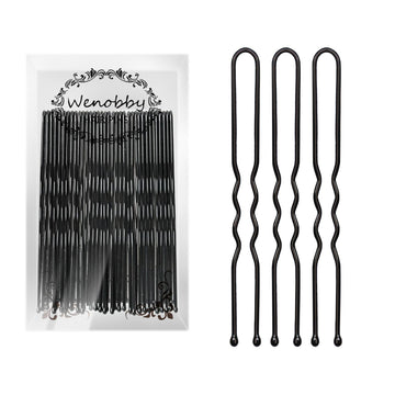 Wenobby horquillas U para moños, fijación segura y duradera