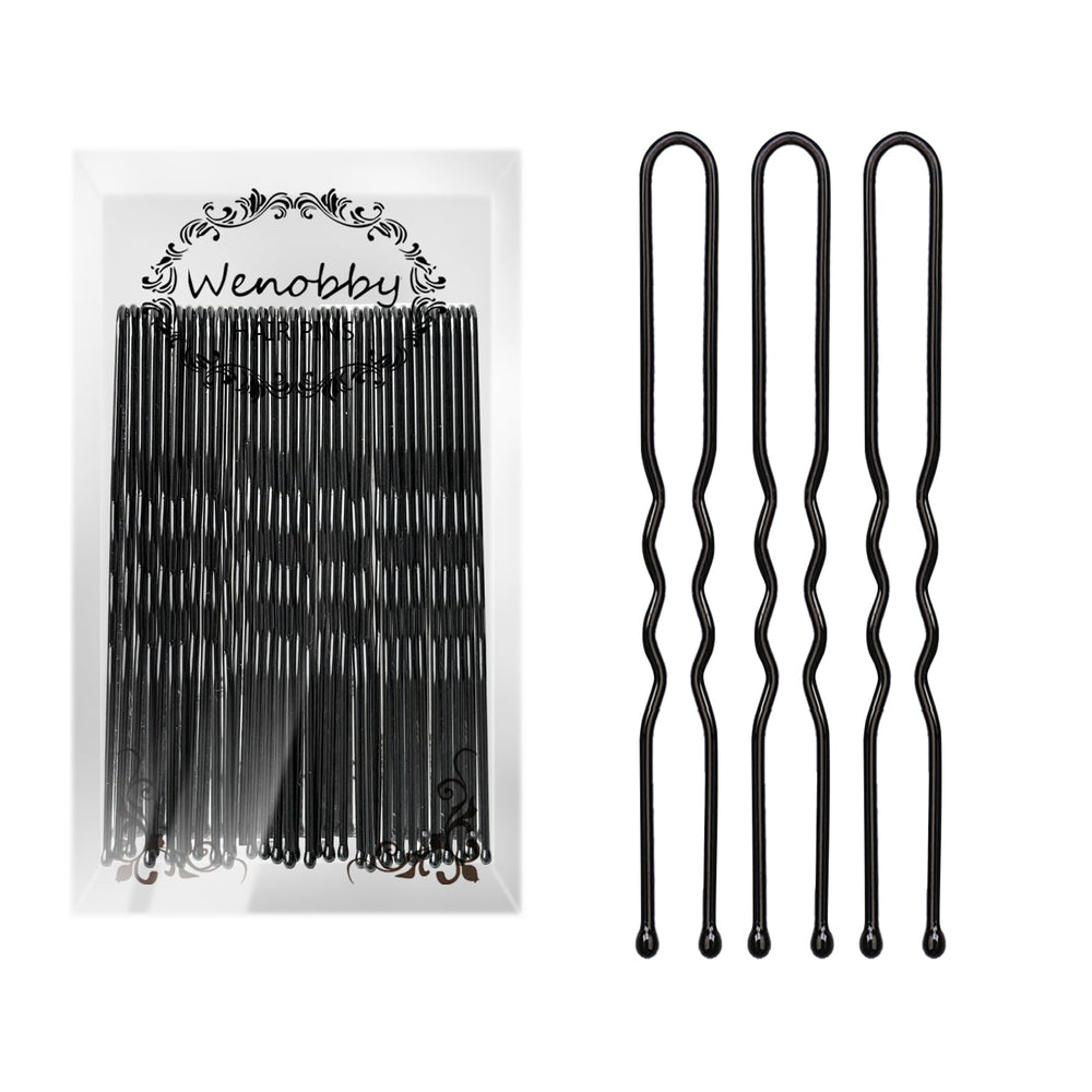 Wenobby horquillas U para moños, fijación segura y duradera
