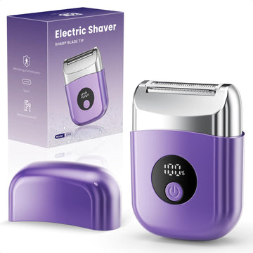 WEQOEE afeitadora eléctrica para mujer con luz frontal para depilar cómoda.