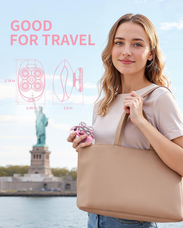 WEQOEE afeitadora eléctrica 5-en-1 en color rosa, regalo ideal para mujeres.