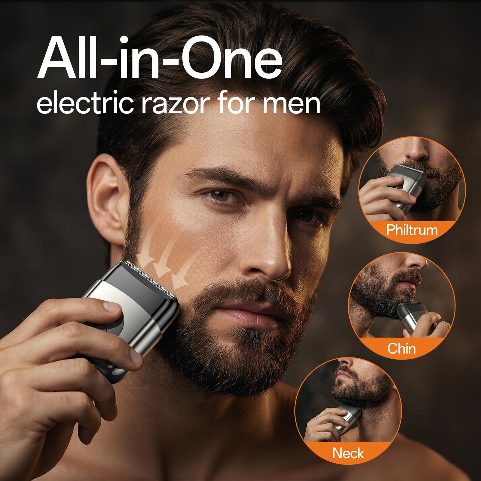 WEQOEE mini afeitadora facial portatil ideal para retoques en viaje