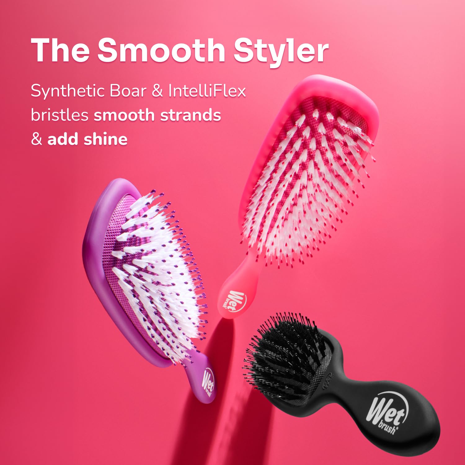 Wet Brush cerdas IntelliFlex: deslizamiento suave en cada pasada.