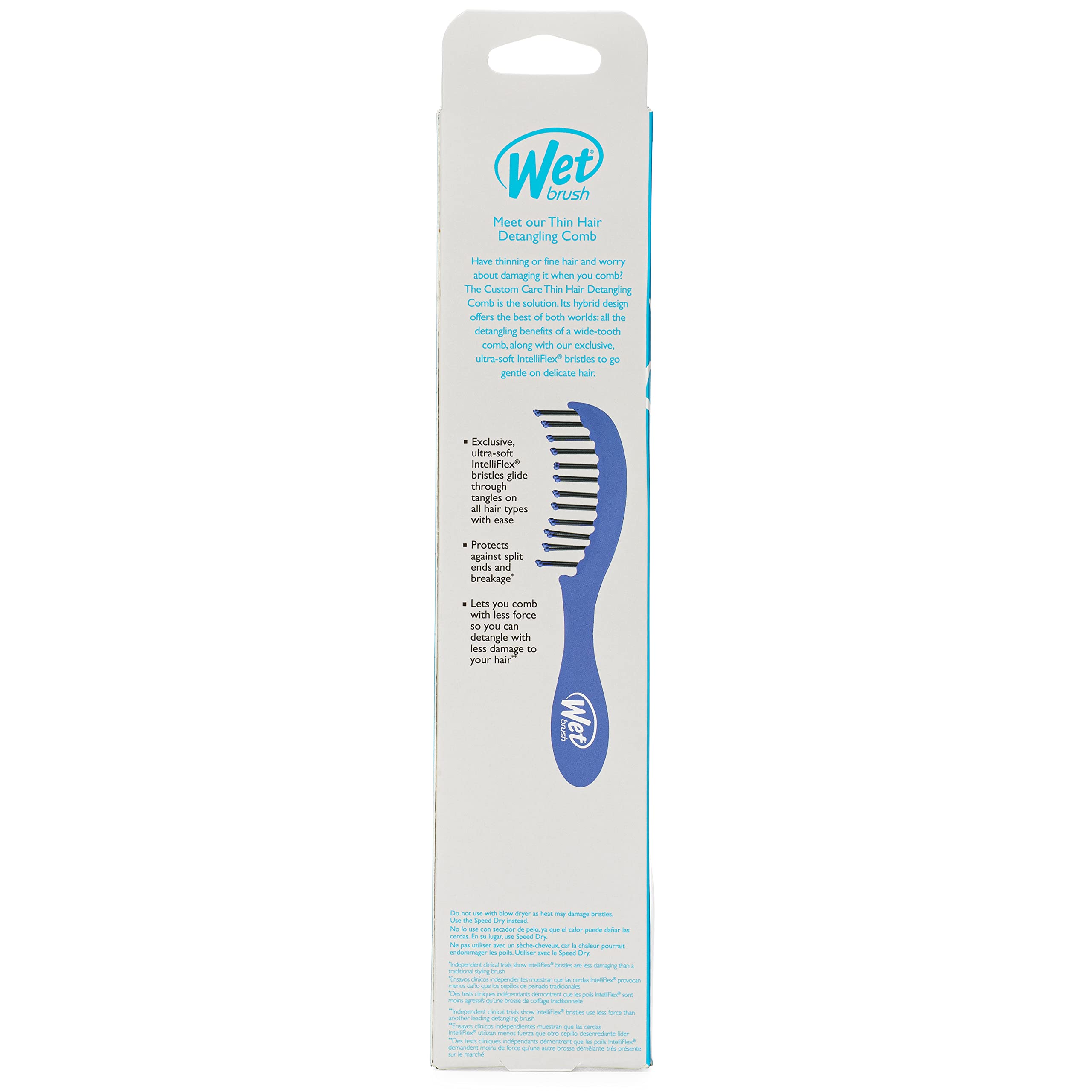 Wet Brush Custom Care Desenredante IntelliFlex cerdas suaves para peinar