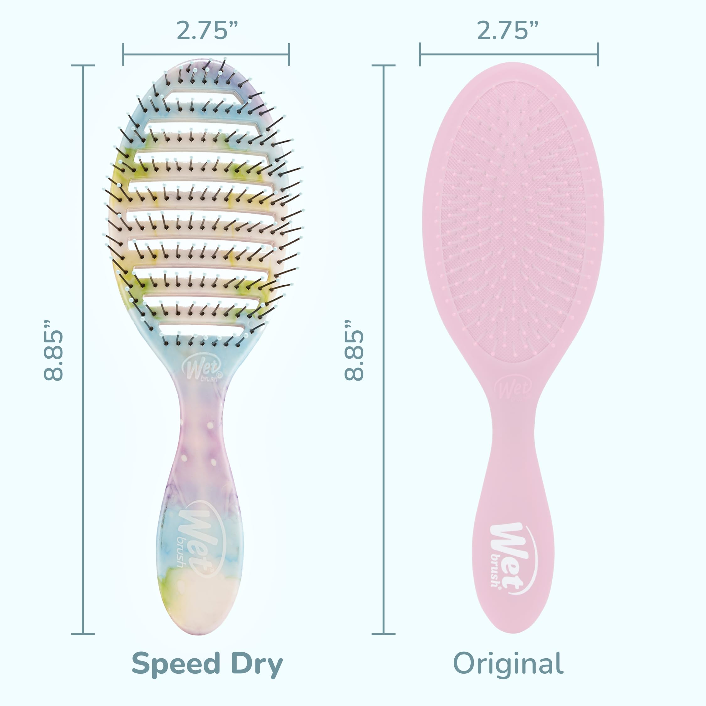 Wet Brush Speed Dry desenredado suave sin tirones.