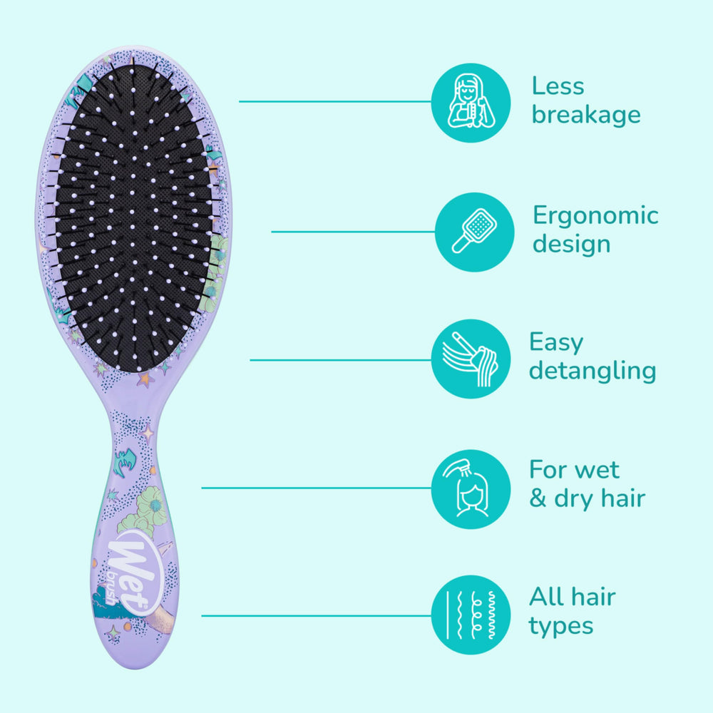 Wet Brush para cabello seco, desenredado sin tirones.