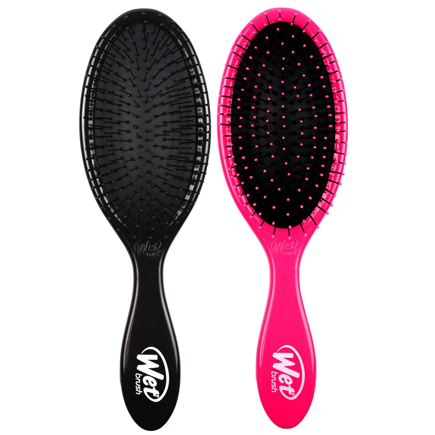 Wet Brush Desenredante Original rosa negro, desenreda sin dolor en cabello mojado