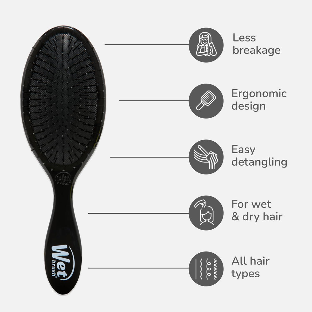 Wet Brush para desenREDar sin tirones en cabello mojado y rizado