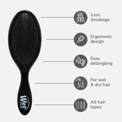 Wet Brush para desenREDar sin tirones en cabello mojado y rizado