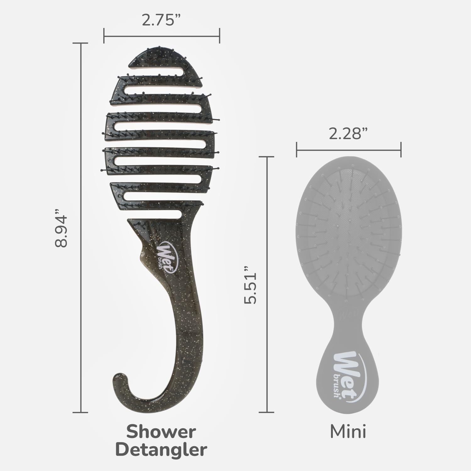 Wet Brush Deslizamiento suave, sin dolor al peinar cabello mojado