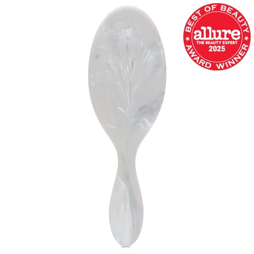 Wet Brush Original Detangler Marmol Gris, cerdas IntelliFlex reducen quiebres para cabello saludable.