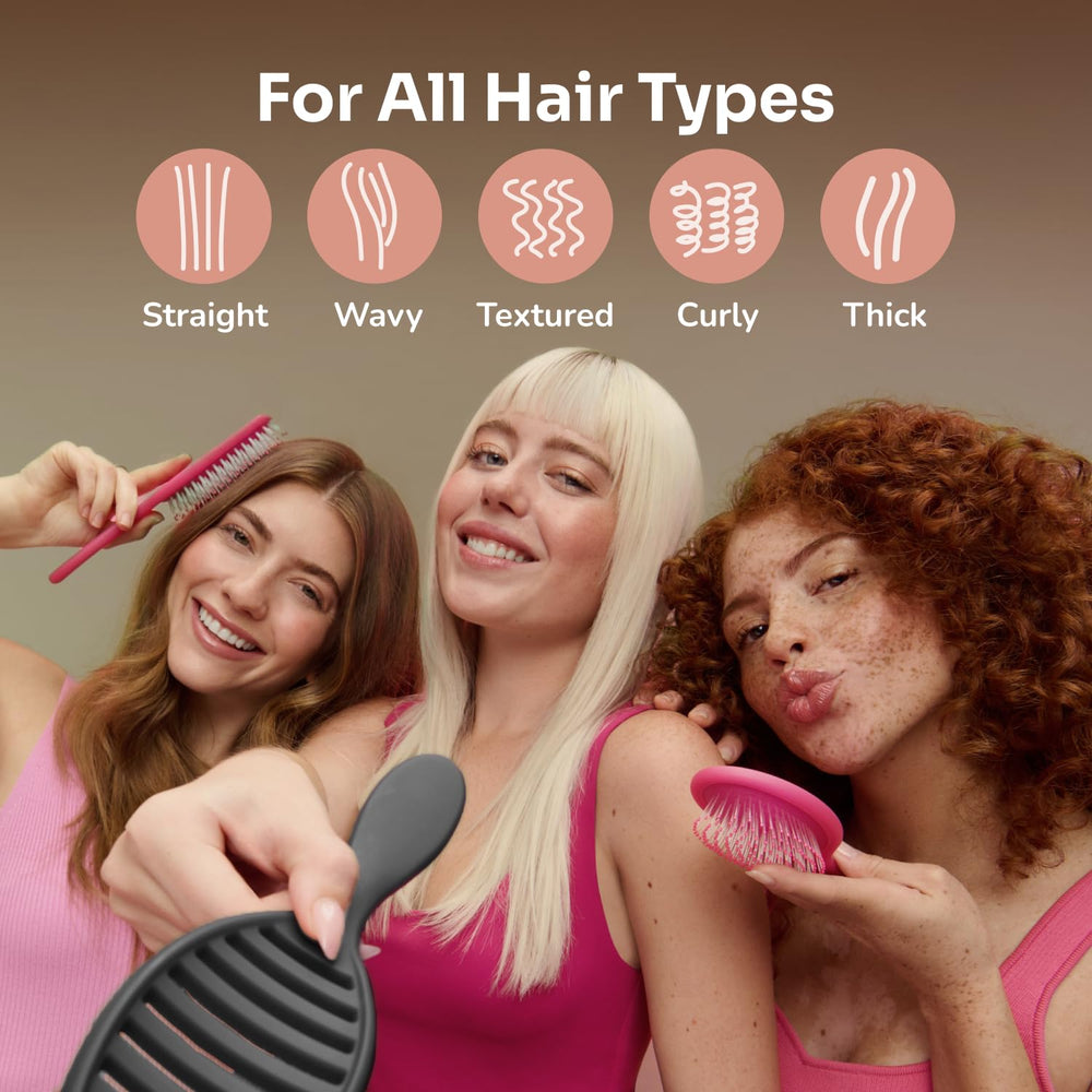 Wet Brush diseño ventilado para secado más eficiente en todo tipo de cabello.
