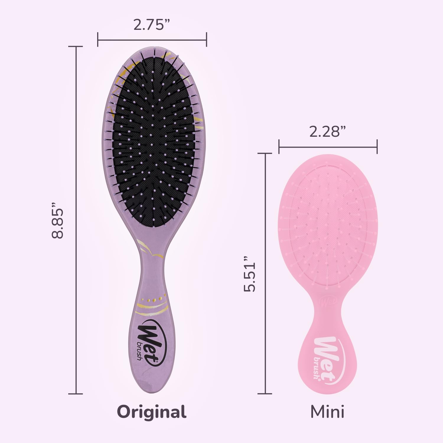Wet Brush Jasmine Desenredante ideal para cabello rizado con menos tirones