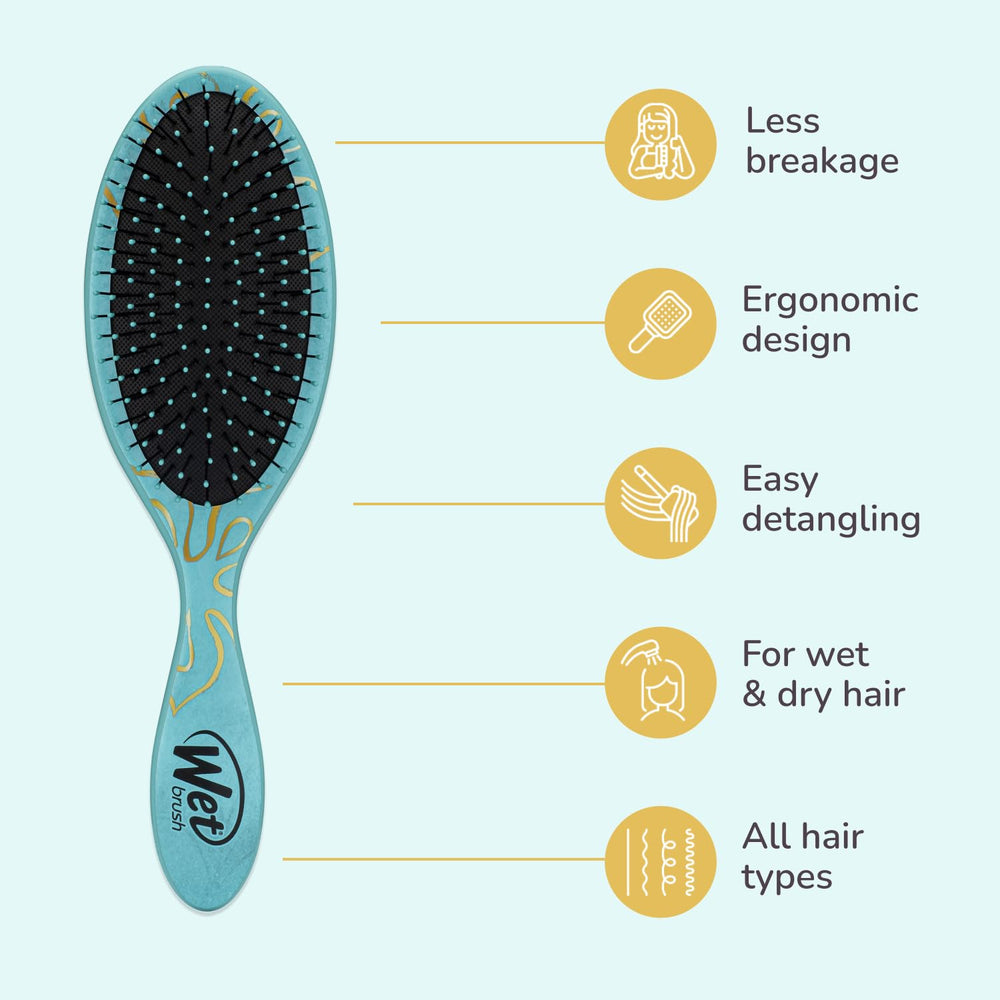 Wet Brush Moana diseño ergonómico para uso cómodo durante el peinado.
