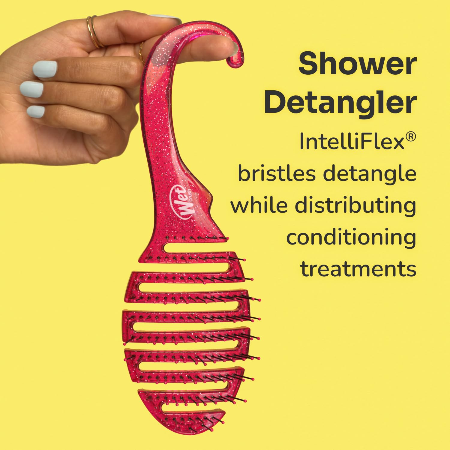 Wet Brush distribuye acondicionador de forma uniforme.