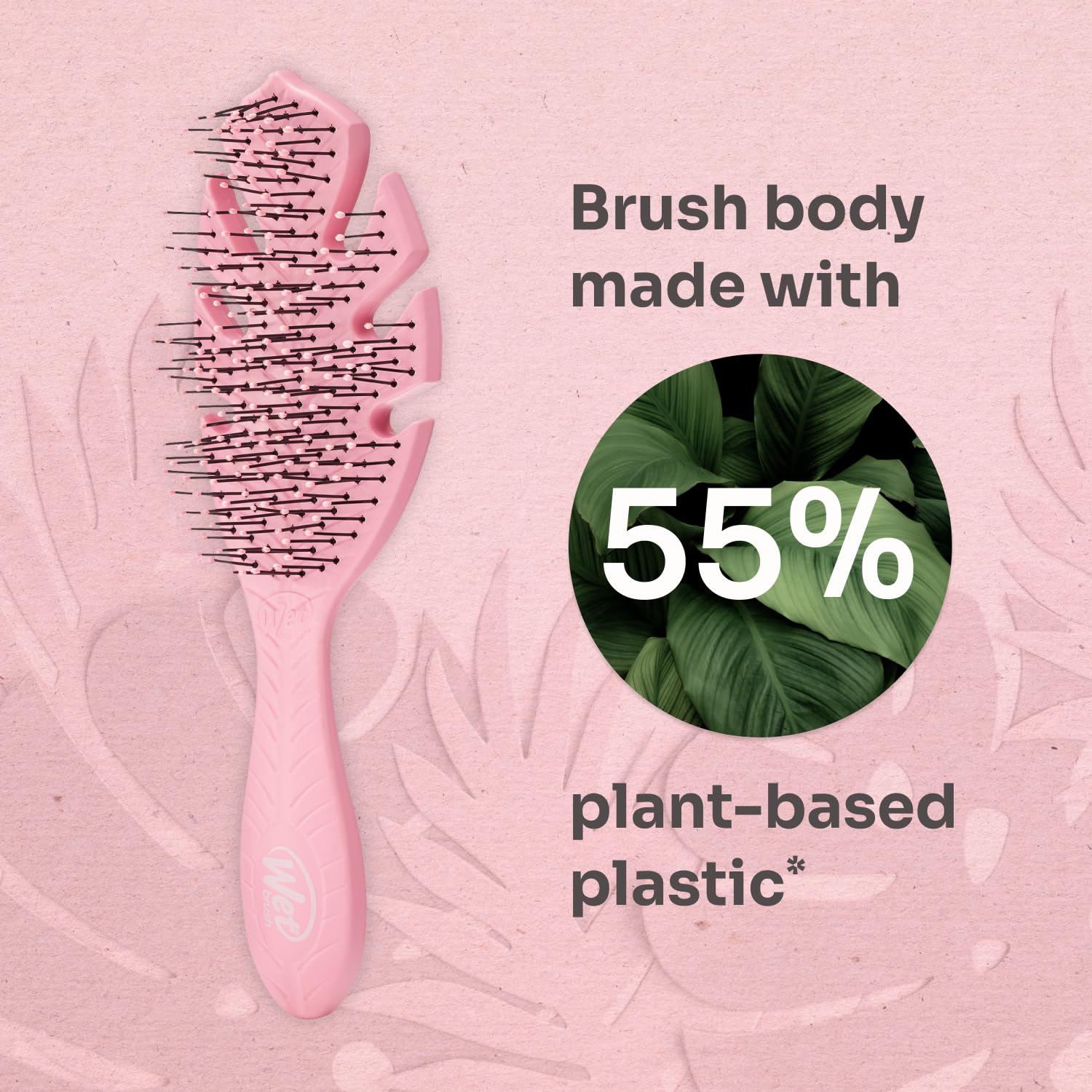 Wet Brush Go Green apto para cabello liso, rizado y ondulado.