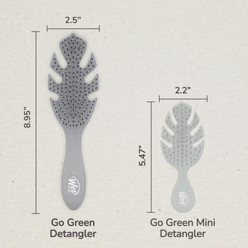 Wet Brush Go Green Detangler: puntas flexibles reducen dolor durante el cepillado.