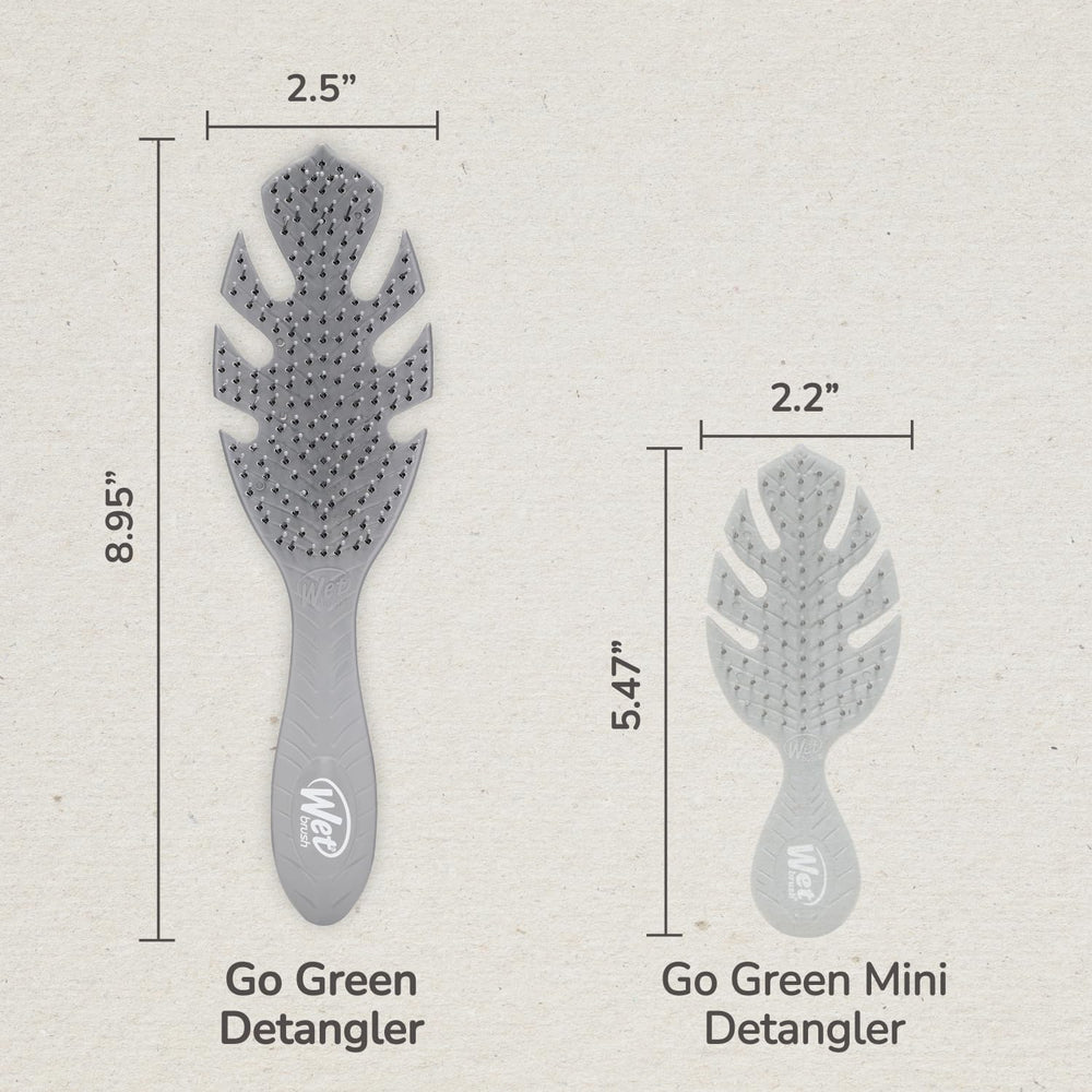 Wet Brush Go Green Detangler: puntas flexibles reducen dolor durante el cepillado.
