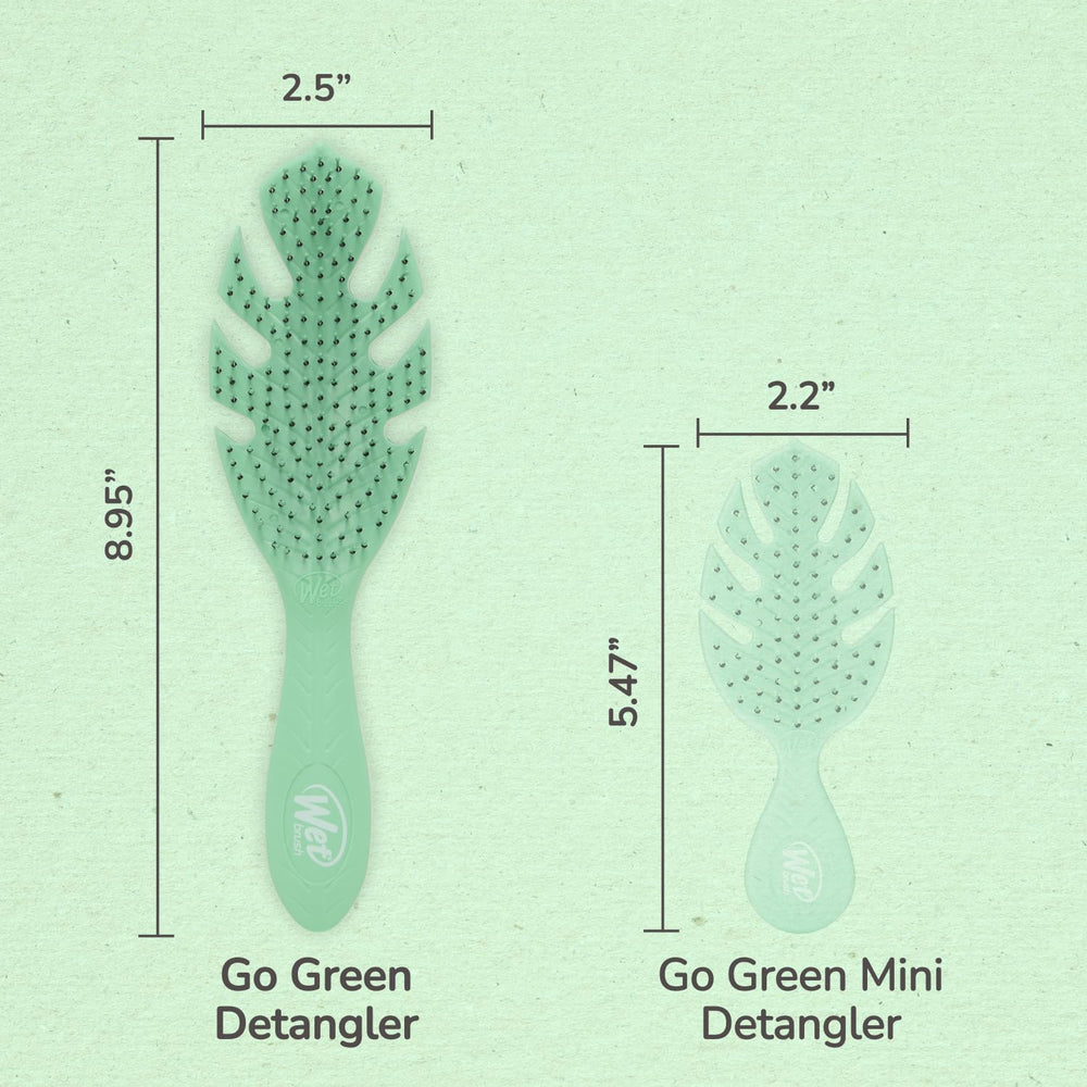 Uso diario con Wet Brush Go Green Detangler en rutina capilar