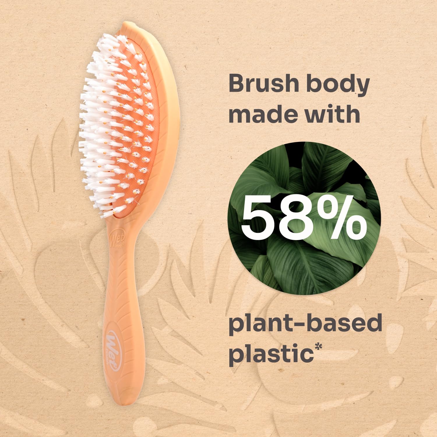 Diseño ergonómico de Wet Brush Go Green para uso diario.