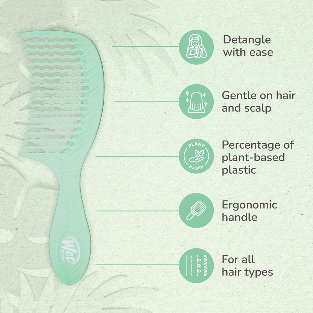 Wet Brush Go Green diseño ola: distribución uniforme entre dientes