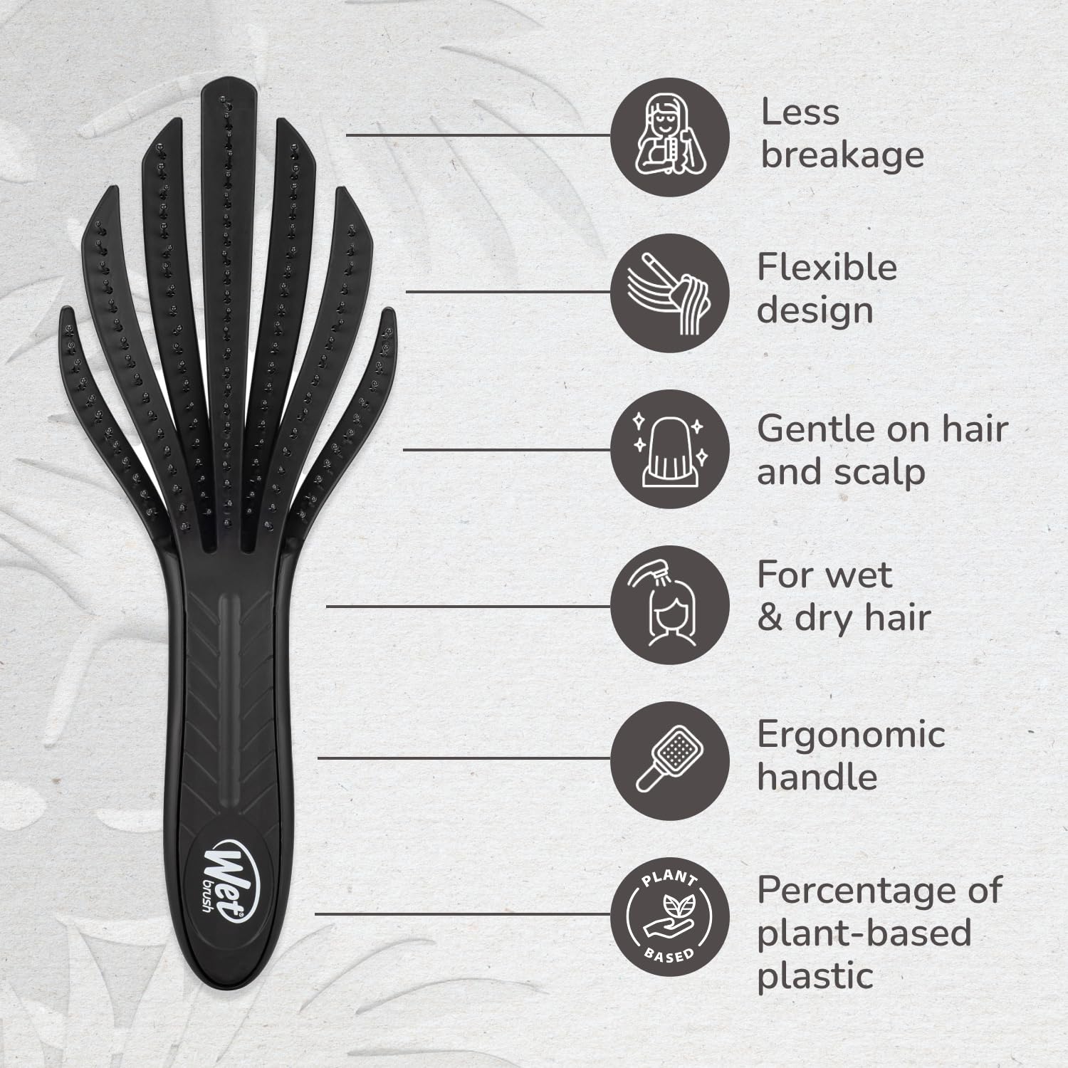 Wet Brush Go Green: uso en pelo húmedo para desenredado suave