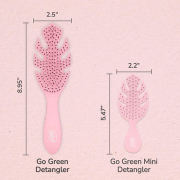 Wet Brush Go Green uso diario para desenredar con facilidad.