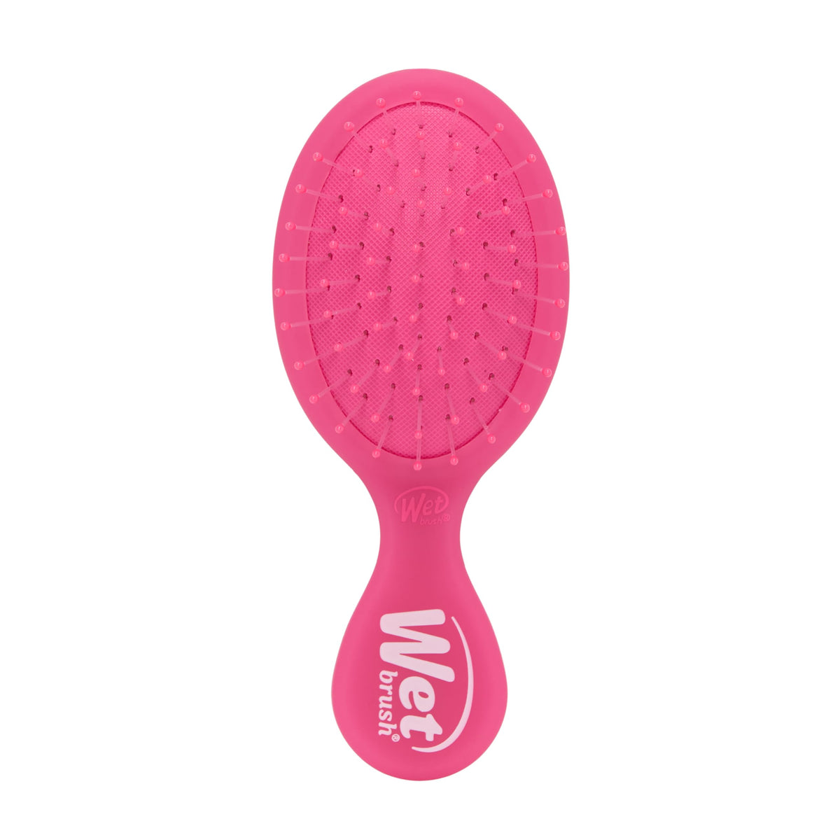 Wet Brush Mini Detangler, rosa frío, desenreda suave en cabello mojado o seco.