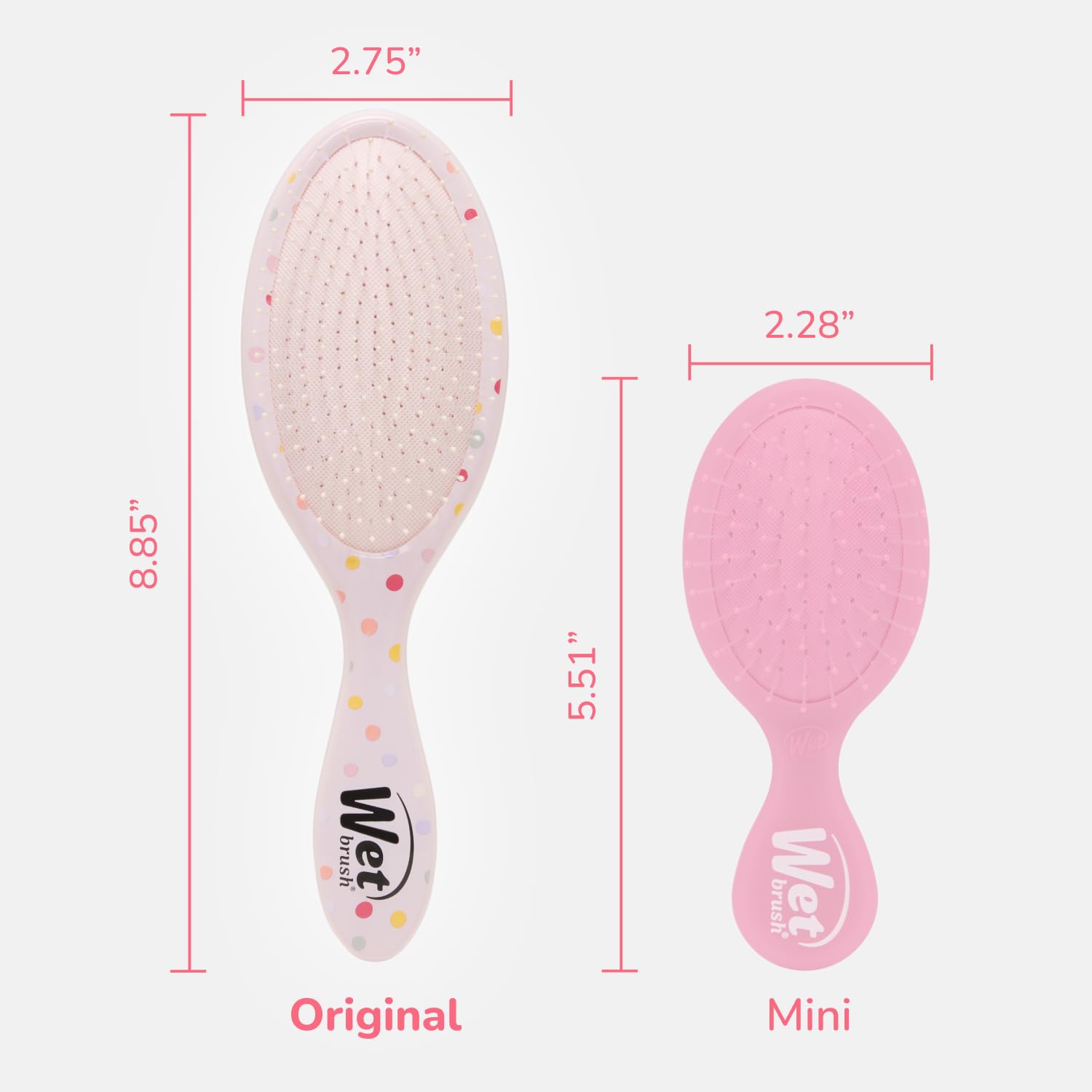 Wet Brush Original Desenredante ideal para cabello rizado y liso con resultados fluidos.